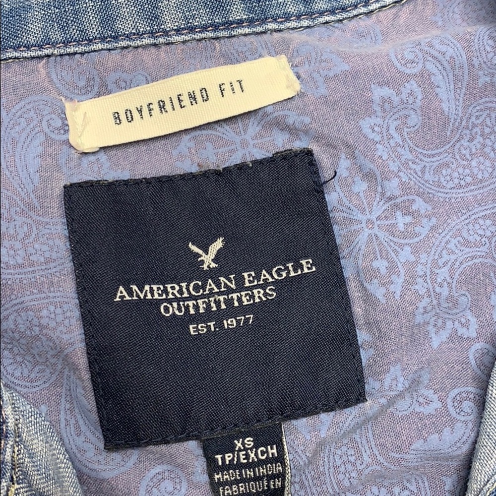 American Eagle Outfitters Jean Shirt size XS - Picture 6 of 6
